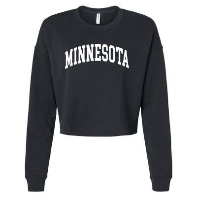 Minnesota Throwback Design Classic Cropped Pullover Crew