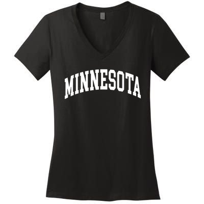 Minnesota Throwback Design Classic Women's V-Neck T-Shirt