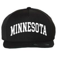 Minnesota Throwback Design Classic Wool Snapback Cap