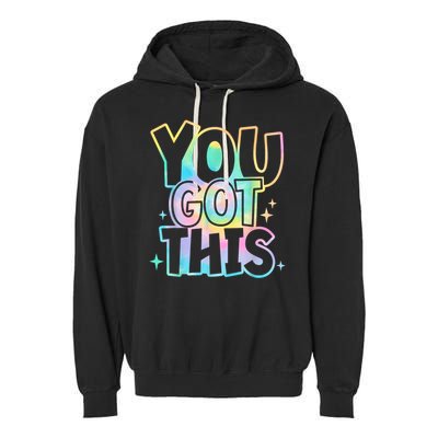 Motivational Testing Day Teacher You Got This Rock The Test (1) Garment-Dyed Fleece Hoodie