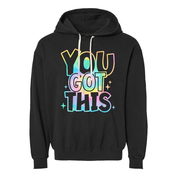 Motivational Testing Day Teacher You Got This Rock The Test (1) Garment-Dyed Fleece Hoodie