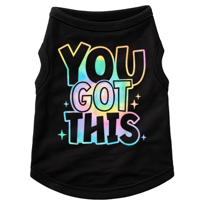 Motivational Testing Day Teacher You Got This Rock The Test (1) Doggie Tank