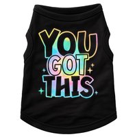Motivational Testing Day Teacher You Got This Rock The Test (1) Doggie Tank