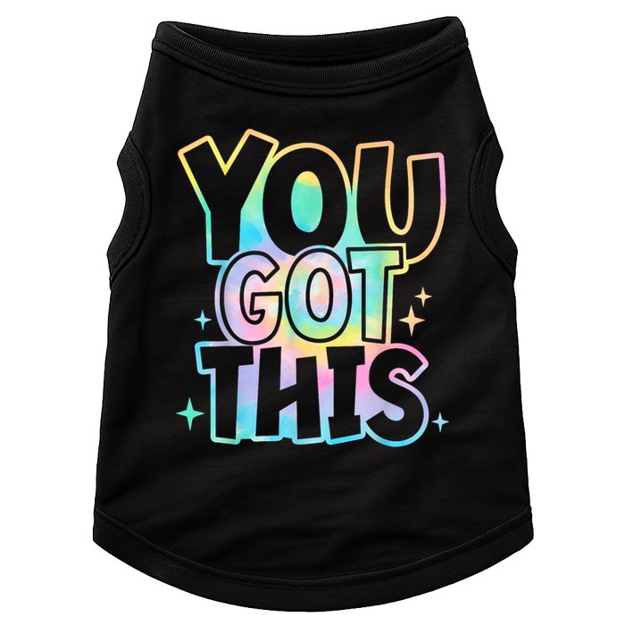 Motivational Testing Day Teacher You Got This Rock The Test (1) Doggie Tank