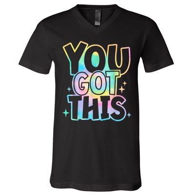 Motivational Testing Day Teacher You Got This Rock The Test (1) V-Neck T-Shirt