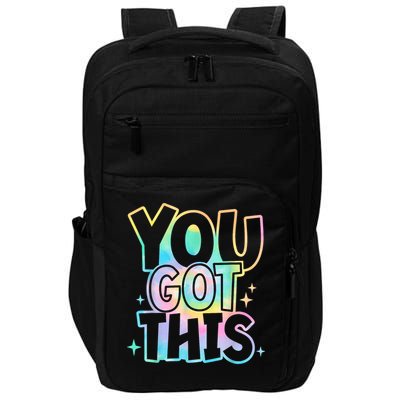 Motivational Testing Day Teacher You Got This Rock The Test (1) Impact Tech Backpack