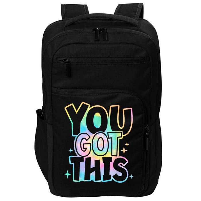 Motivational Testing Day Teacher You Got This Rock The Test (1) Impact Tech Backpack