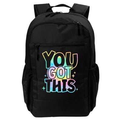 Motivational Testing Day Teacher You Got This Rock The Test (1) Backpack
