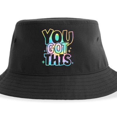 Motivational Testing Day Teacher You Got This Rock The Test (1) Sustainable Bucket Hat