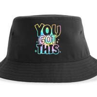 Motivational Testing Day Teacher You Got This Rock The Test (1) Sustainable Bucket Hat