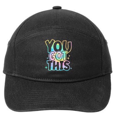 Motivational Testing Day Teacher You Got This Rock The Test (1) 7-Panel Snapback Hat