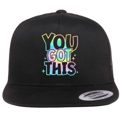 Motivational Testing Day Teacher You Got This Rock The Test (1) Flatbill Hat