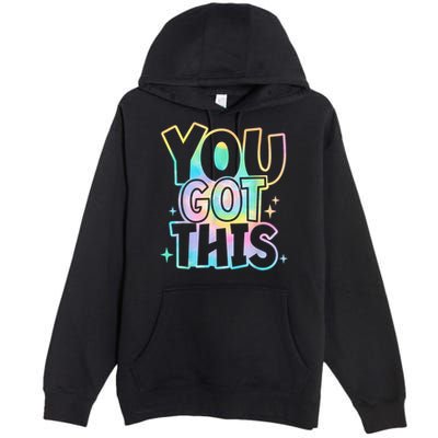Motivational Testing Day Teacher You Got This Rock The Test (1) Premium Pullover Hoodie