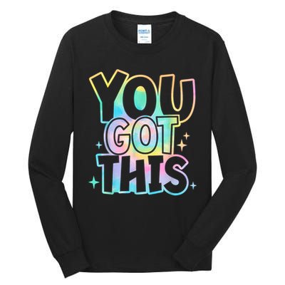 Motivational Testing Day Teacher You Got This Rock The Test (1) Tall Long Sleeve T-Shirt