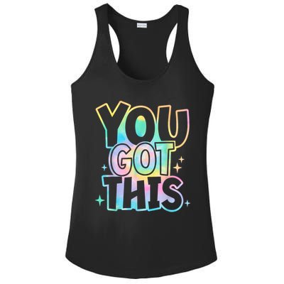 Motivational Testing Day Teacher You Got This Rock The Test (1) Ladies PosiCharge Competitor Racerback Tank