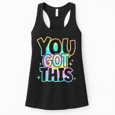 Motivational Testing Day Teacher You Got This Rock The Test (1) Womens Tank Top