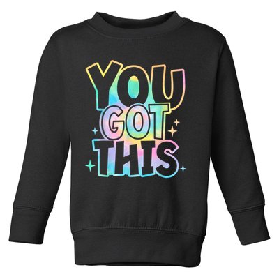 Motivational Testing Day Teacher You Got This Rock The Test (1) Toddler Sweatshirt
