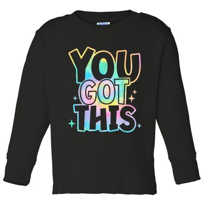 Motivational Testing Day Teacher You Got This Rock The Test (1) Toddler Long Sleeve Shirt