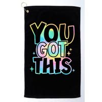 Motivational Testing Day Teacher You Got This Rock The Test (1) Golf Towel