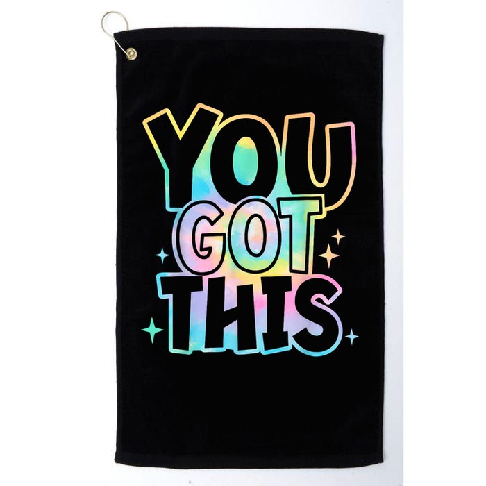 Motivational Testing Day Teacher You Got This Rock The Test (1) Golf Towel