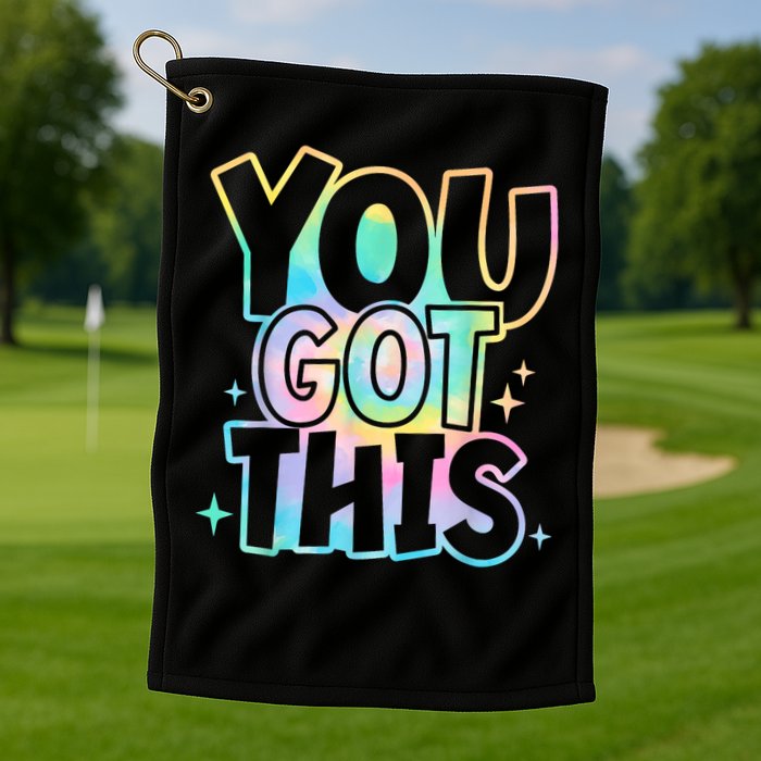 Motivational Testing Day Teacher You Got This Rock The Test (1) Golf Towel