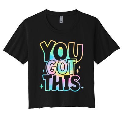 Motivational Testing Day Teacher You Got This Rock The Test (1) Crop Top