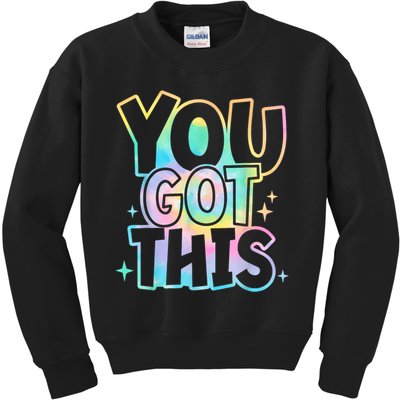 Motivational Testing Day Teacher You Got This Rock The Test (1) Kids Sweatshirt