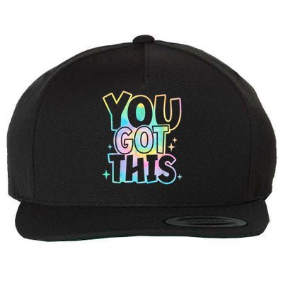 Motivational Testing Day Teacher You Got This Rock The Test (1) Wool Snapback Cap