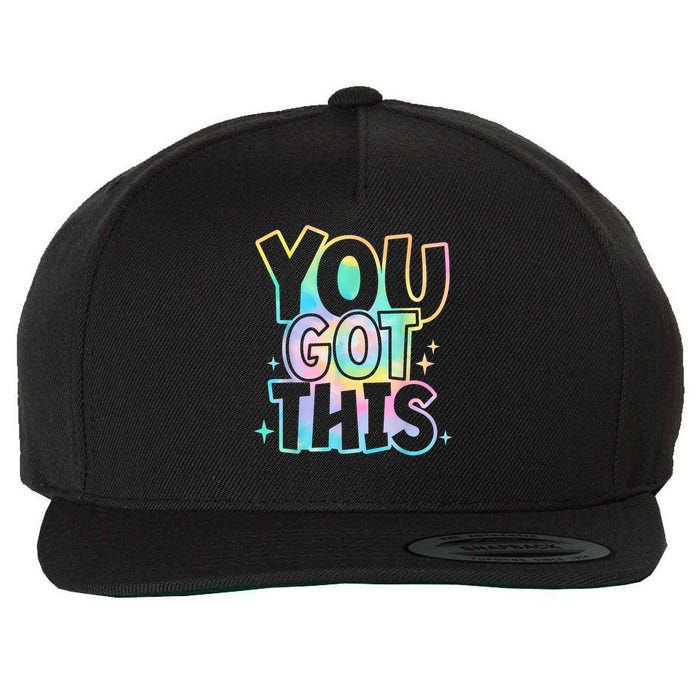 Motivational Testing Day Teacher You Got This Rock The Test (1) Wool Snapback Cap