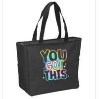 Motivational Testing Day Teacher You Got This Rock The Test (1) Zip Tote Bag