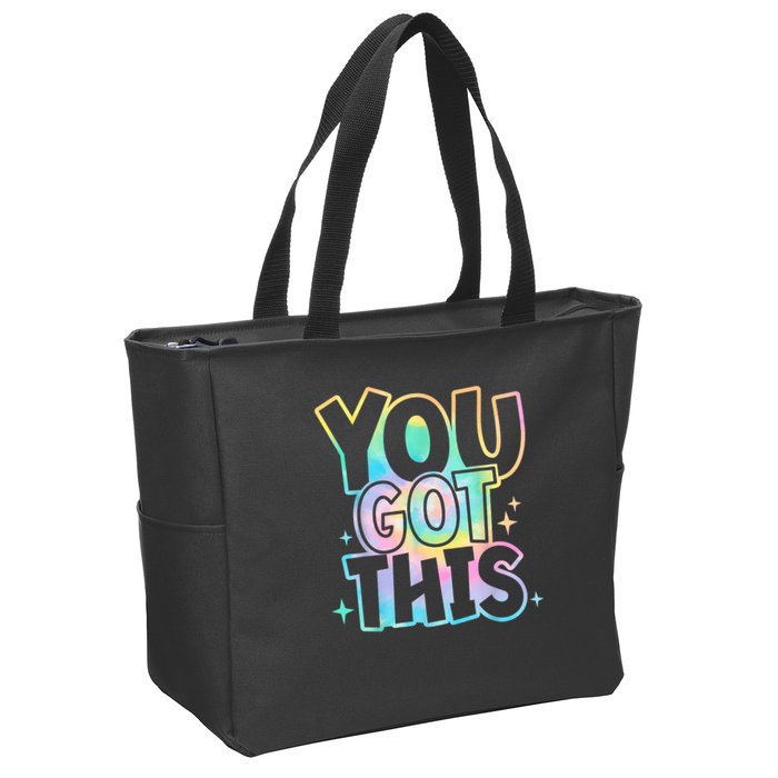 Motivational Testing Day Teacher You Got This Rock The Test (1) Zip Tote Bag
