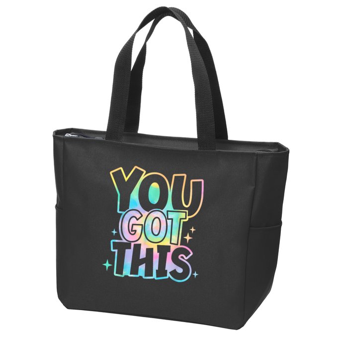 Motivational Testing Day Teacher You Got This Rock The Test (1) Zip Tote Bag