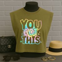 Motivational Testing Day Teacher You Got This Rock The Test (1) Garment-Dyed Women's Muscle Tee