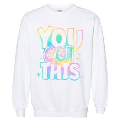 Motivational Testing Day Teacher You Got This Rock The Test (1) Garment-Dyed Sweatshirt