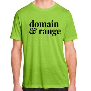 Math Teacher Domain And Range Cute Gift Adult ChromaSoft Performance T-Shirt