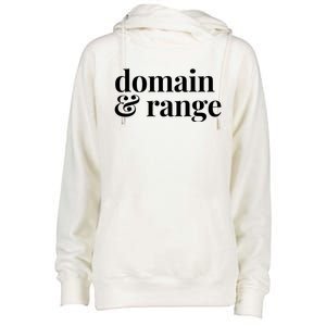 Math Teacher Domain And Range Cute Gift Womens Funnel Neck Pullover Hood