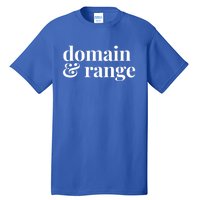 Math Teacher Domain And Range Cute Gift Tall T-Shirt