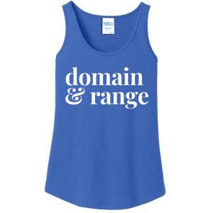 Math Teacher Domain And Range Cute Gift Ladies Essential Tank