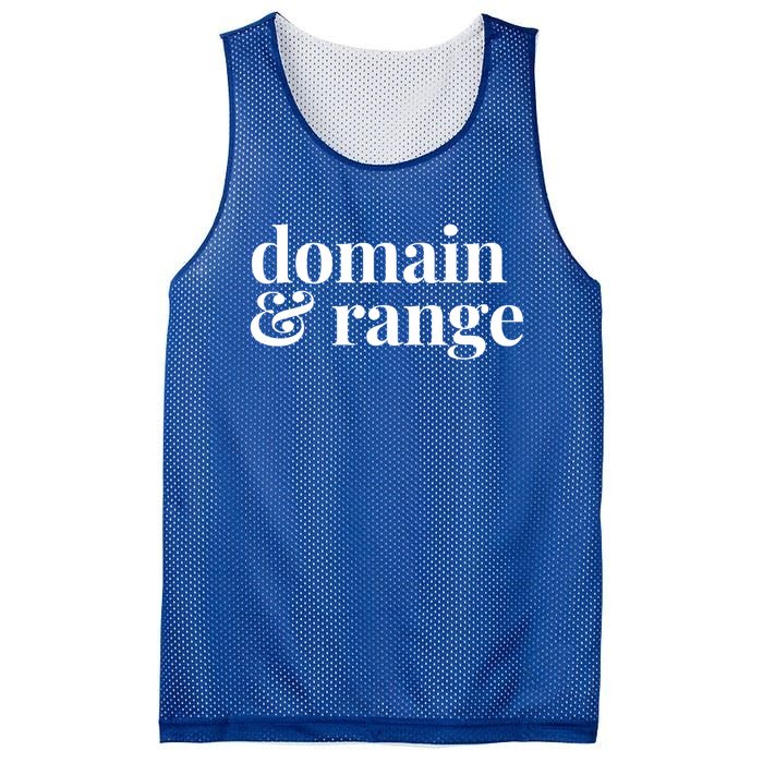 Math Teacher Domain And Range Cute Gift Mesh Reversible Basketball Jersey Tank