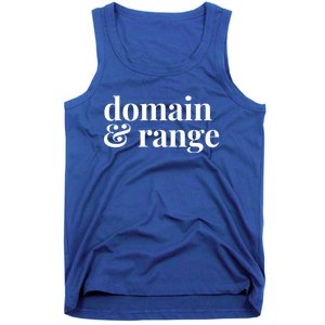 Math Teacher Domain And Range Cute Gift Tank Top