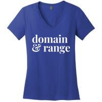 Math Teacher Domain And Range Cute Gift Women's V-Neck T-Shirt