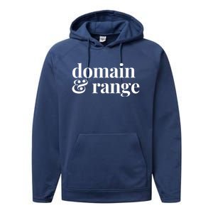 Math Teacher Domain And Range Cute Gift Performance Fleece Hoodie