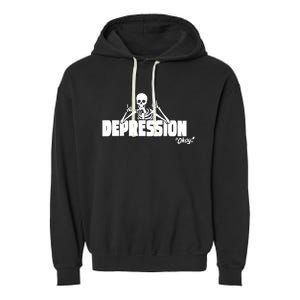 Moonbased The Depression Okay Garment-Dyed Fleece Hoodie