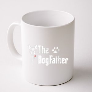 Men The Dogfather Boston Terrier Dog Dad Fathers Day Coffee Mug