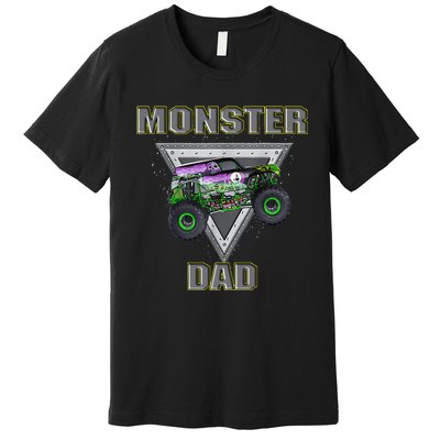 Monster Truck Dad Fathers Day Monster Truck Are My Jam Premium T-Shirt