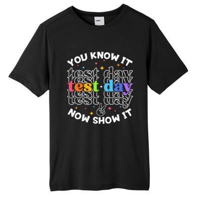 Motivational Test Day Testing Day Teacher Tall Fusion ChromaSoft Performance T-Shirt