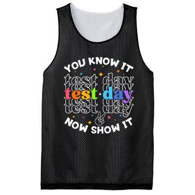 Motivational Test Day Testing Day Teacher Mesh Reversible Basketball Jersey Tank