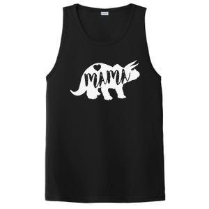 Mama Triceratops Dinosaur Funny Gift For Mother Day PosiCharge Competitor Tank