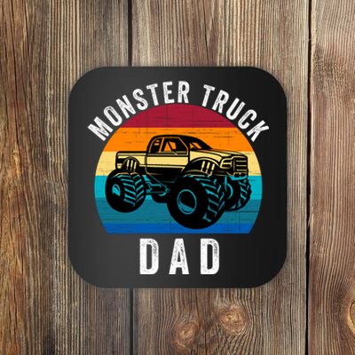 Monster Truck Dad FatherS Day Dads Love Monster Trucks Too Coaster