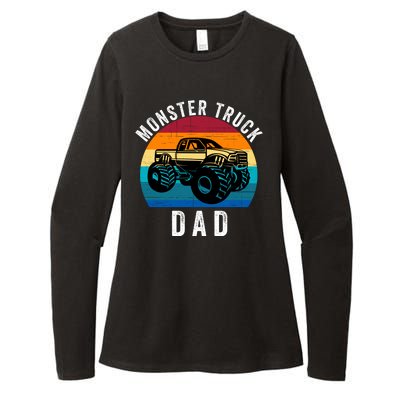 Monster Truck Dad FatherS Day Dads Love Monster Trucks Too Womens CVC Long Sleeve Shirt